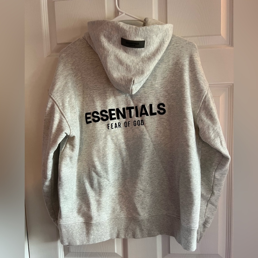 Fear of God Essentials Heather Gray Hoodie